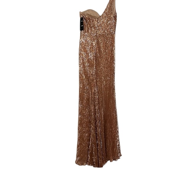 Cinderella Divine NWT CH182 Rose Gold Formal Gown size Small - Picture 7 of 14